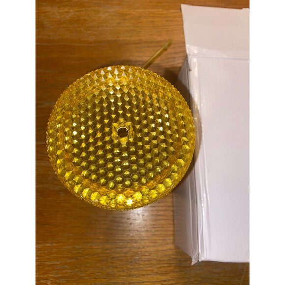 Gold Rush Textured Tumbler With Straw 24oz - Picture 3 of 4